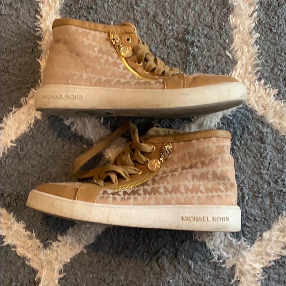 Michael Kors Tan High Tops - Size: US 4